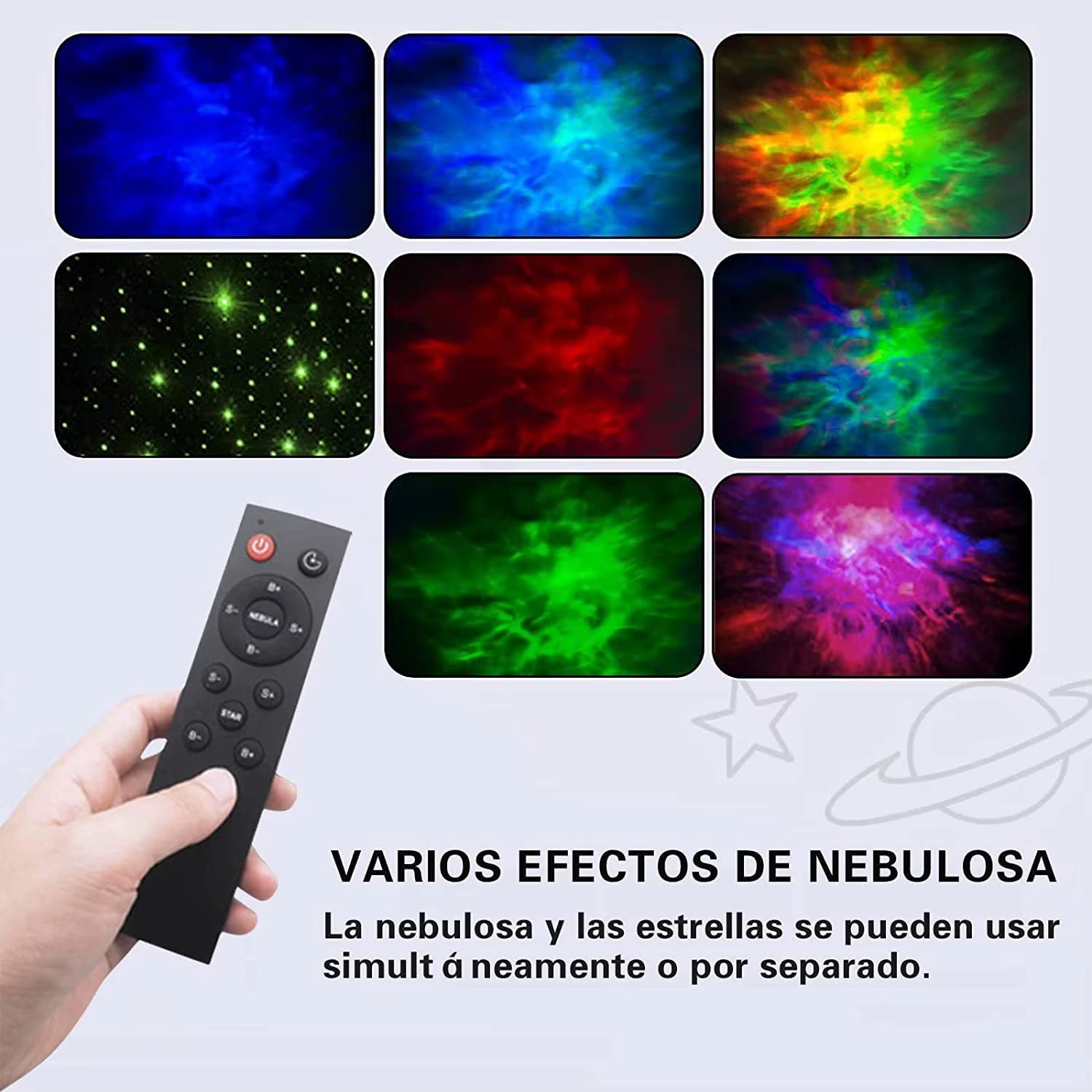 Jayowade Star Projector Galaxy Night Light Astronaut Space Projector Starry Nebula Ceiling LED Lamp Timer Remote for Kids Room