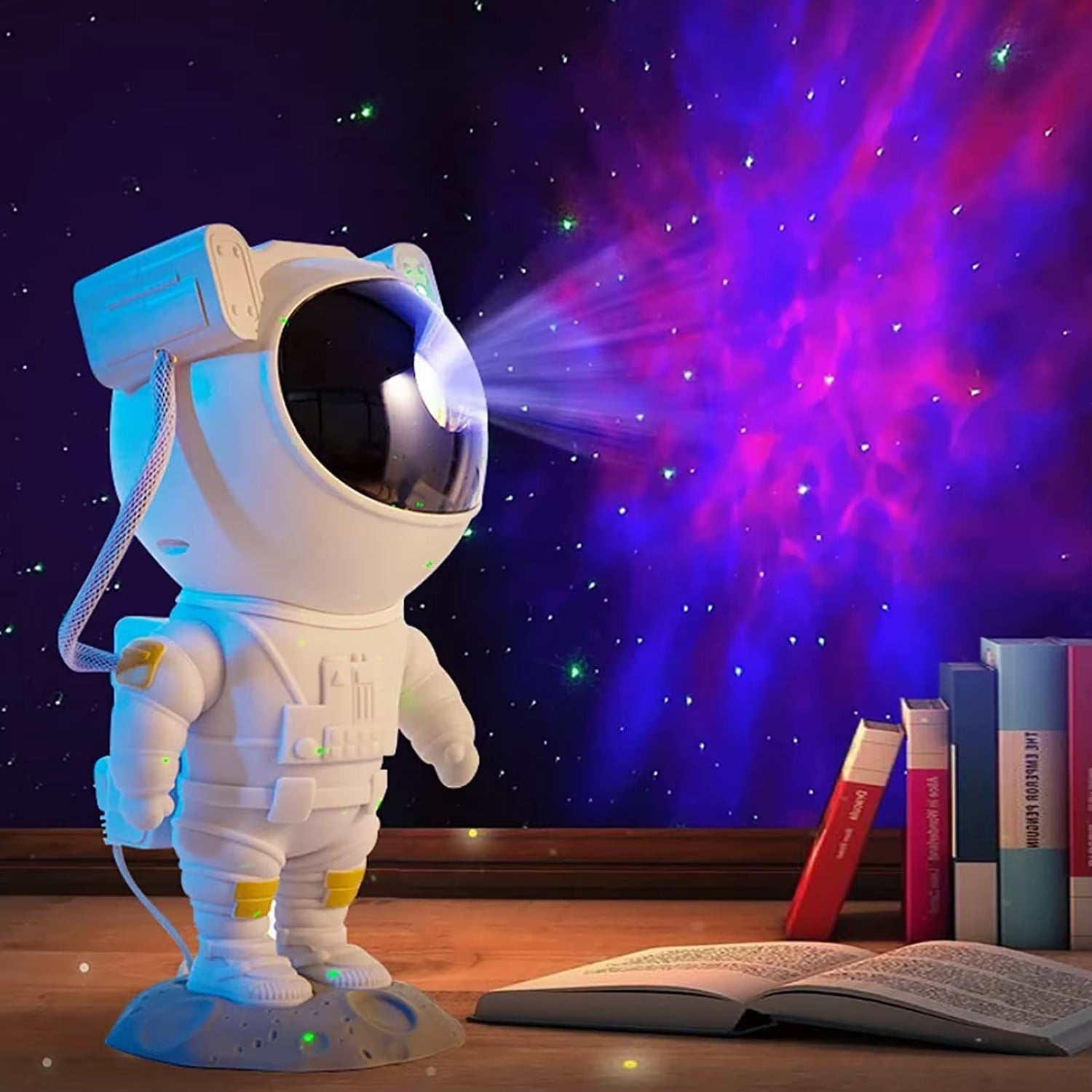 Jayowade Star Projector Galaxy Night Light Astronaut Space Projector Starry Nebula Ceiling LED Lamp Timer Remote for Kids Room