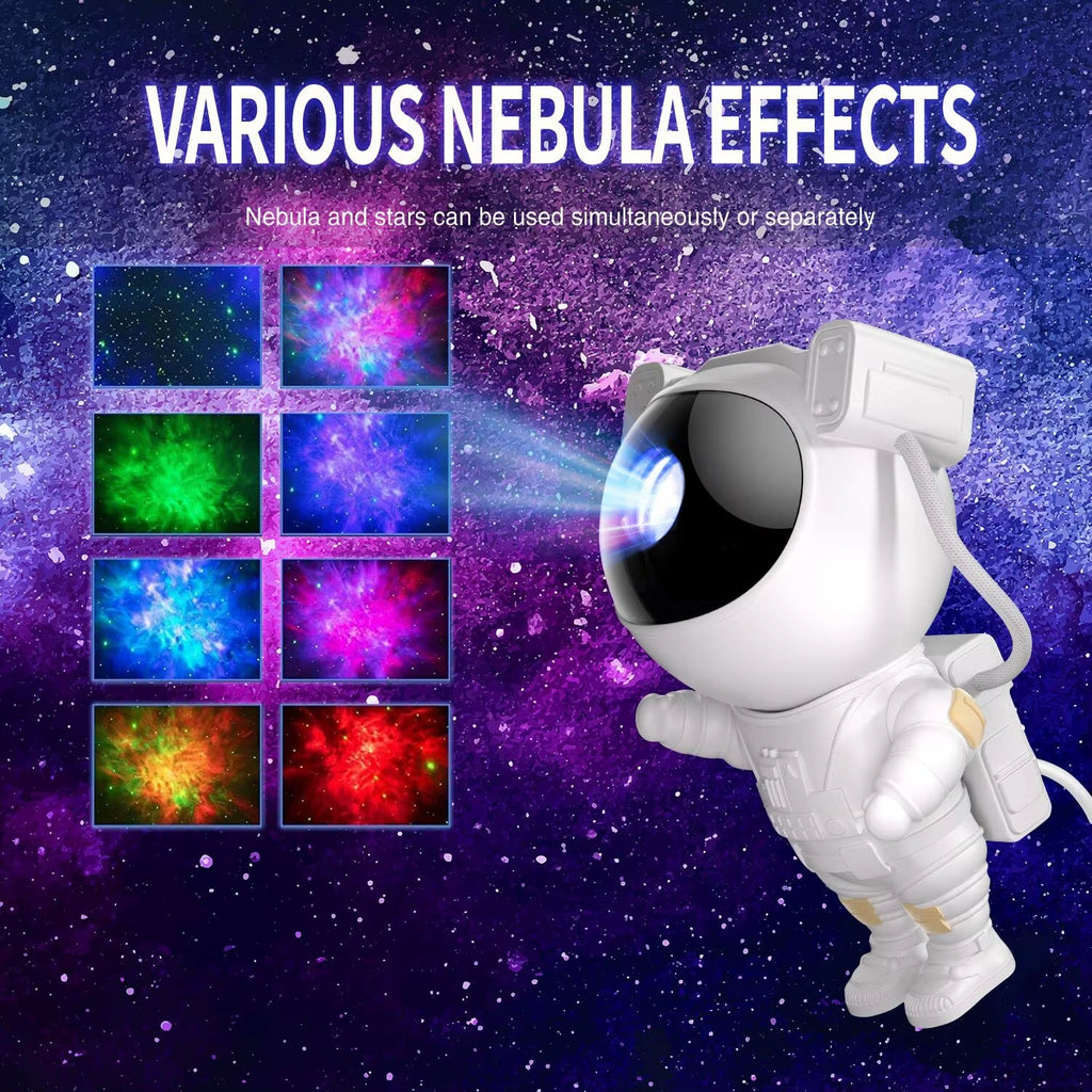 Jayowade Star Projector Galaxy Night Light Astronaut Space Projector Starry Nebula Ceiling LED Lamp Timer Remote for Kids Room
